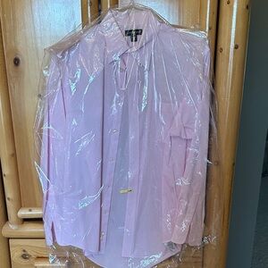 Lands' End Men's Pink Dress Shirt